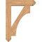 Ekena Millwork Westlake Arts and Crafts Smooth Bracket w/ Offset Brace, Western Red Cedar, 7 1/2"W x 32"D x 44"H BKT0806X32X44WTL03SWR - alternate 2